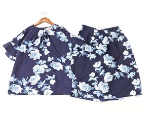 Кошачий Пос ОК SunaUna SunaUna Цветочный Узор Блузка Юбка Настройка размер38/темно-синий ■◆ ☆ ffb4 Дамы