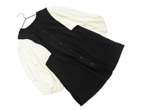 CLASSICAL ELF Классический ELF Двухцветный материал переключатель вырезать и сшить размерL/белый х черный ■◇ ☆ feb6 Дамы