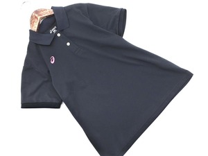 Nekopos OK ASICS ASICS логотип вышитый рубашка поло размерM/черный ■◆ ☆ feb9 Женщины