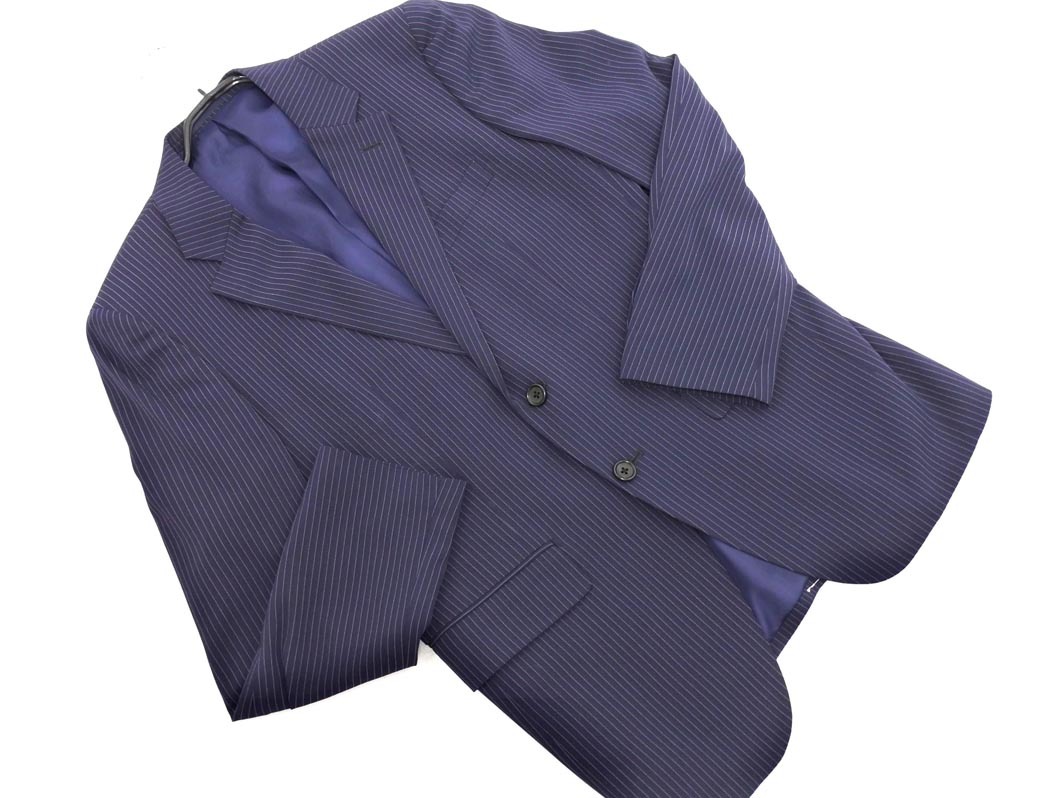 【新品未使用】タケオキクチ　THE SHOP TK　テーラードジャケット　紺 ラムレザーシングルライダースジャケット（ライダースジャケット