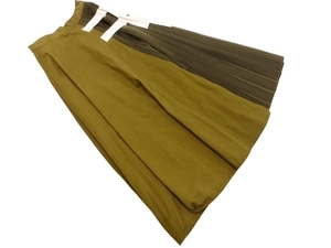 MURUA MURUA MURUA Плиссированная юбка с вырезом в стиле обертывания размерF/Хаки ■■ ☆ fec8 Женщины