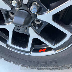 Jeep ホイールステッカー レッド 5枚セット