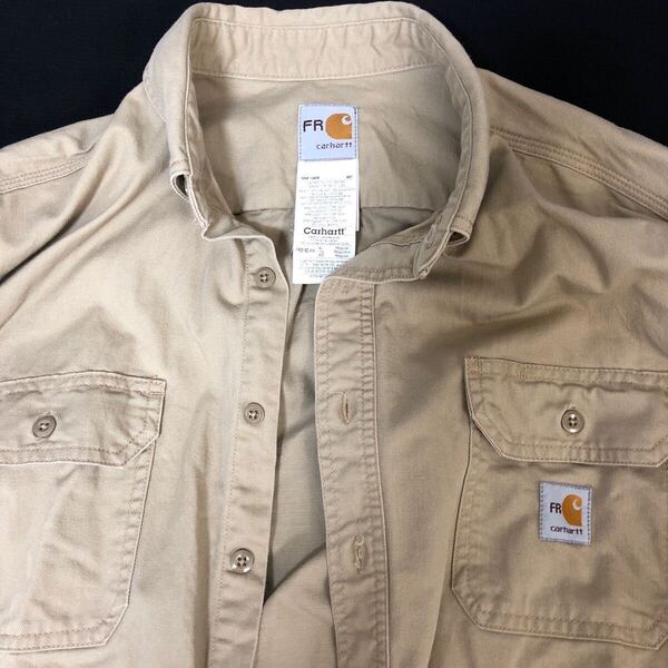 カーハート Carhartt FR ベージュ ワークシャツ xl 送料無料