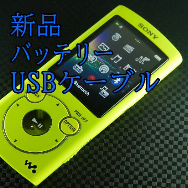 美品 動作良好 SONY ウォークマン NW-S764 8GB Bluetooth バッテリー新品交換 送料無料 0109