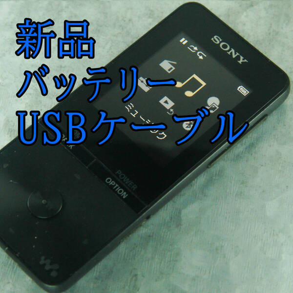 良品 動作良好 SONY ウォークマン NW-S315 16GB Bluetooth バッテリー新品交換 送料無料 0102