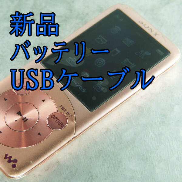 動作良好 SONY ウォークマン NW-S754 8GB バッテリー新品交換 送料無料 0309