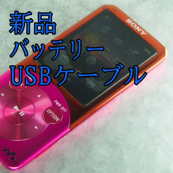 良品 動作良好 SONY ウォークマン NW-S754 8GB バッテリー新品交換 送料無料 0307