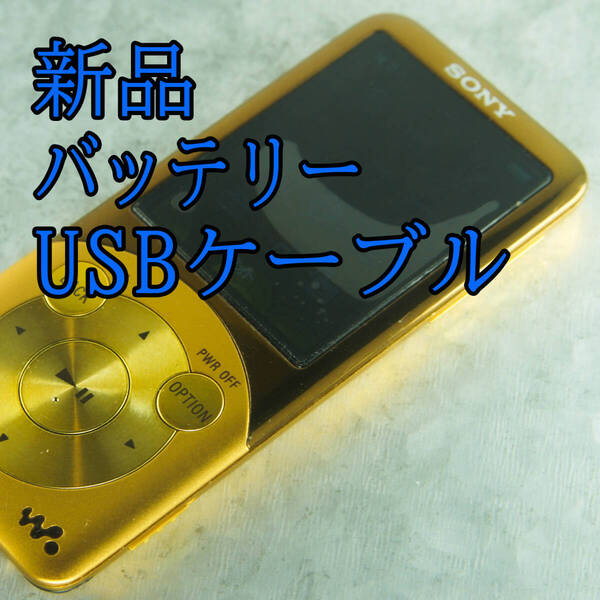 良品 動作良好 SONY ウォークマン NW-S754 8GB バッテリー新品交換 送料無料 0305