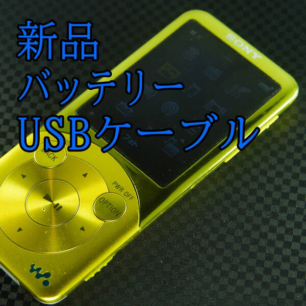 良品 動作良好 SONY ウォークマン NW-S754 8GB バッテリー新品交換 送料無料 0312