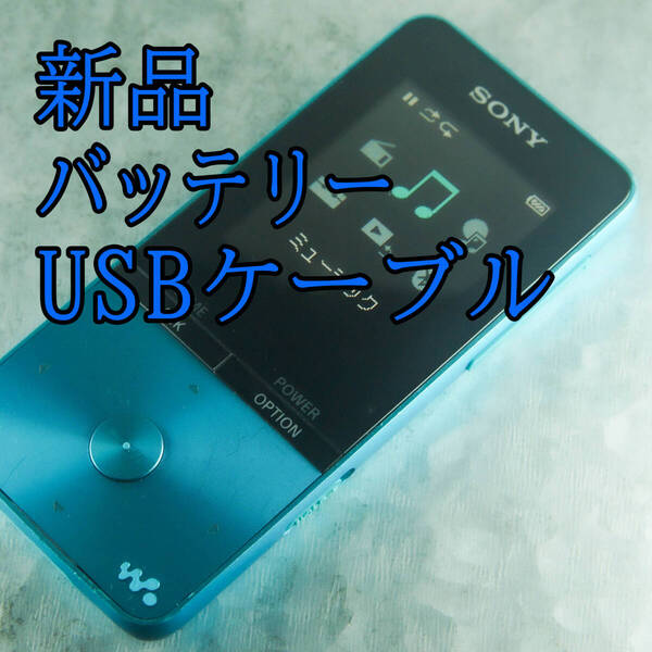 動作良好 SONY ウォークマン NW-S315 16GB Bluetooth バッテリー新品交換 送料無料 1013