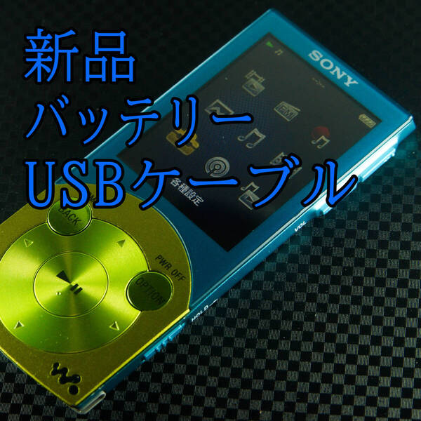 美品 動作良好 SONY ウォークマン NW-S644 8GB バッテリー新品交換 送料無料 1002