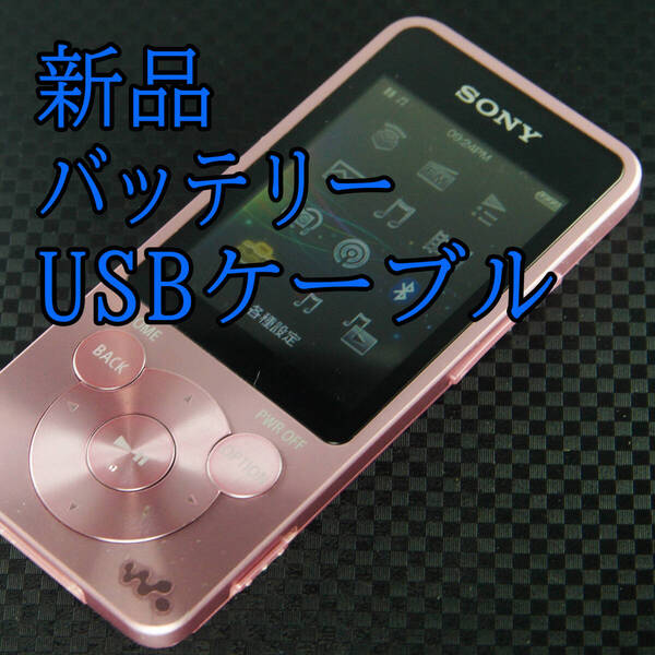 美品 動作良好 SONY ウォークマン NW-S14 8GB Bluetooth バッテリー新品交換 送料無料 1607