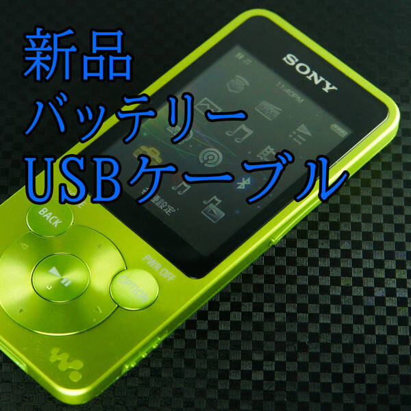 美品 動作良好 SONY ウォークマン NW-S15 16GB Bluetooth バッテリー新品交換 送料無料 2307