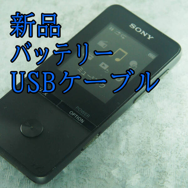 美品 動作良好 SONY ウォークマン NW-S313 4GB Bluetooth バッテリー新品交換 送料無料 2308
