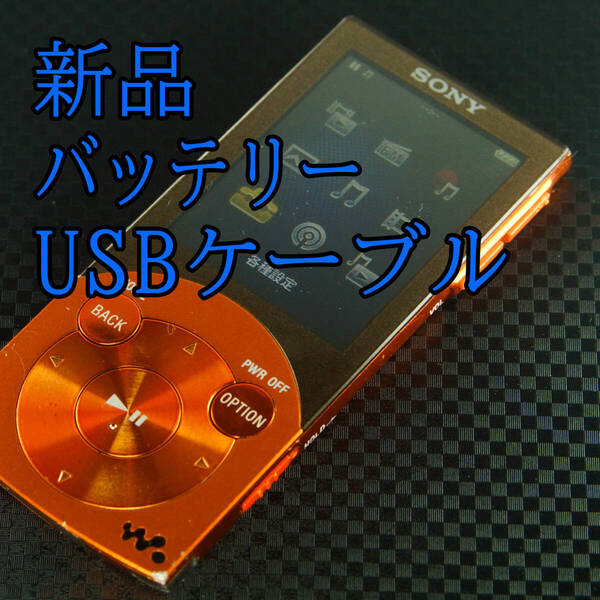 良品 動作良好 SONY ウォークマン NW-S644 8GB バッテリー新品交換 送料無料 2306