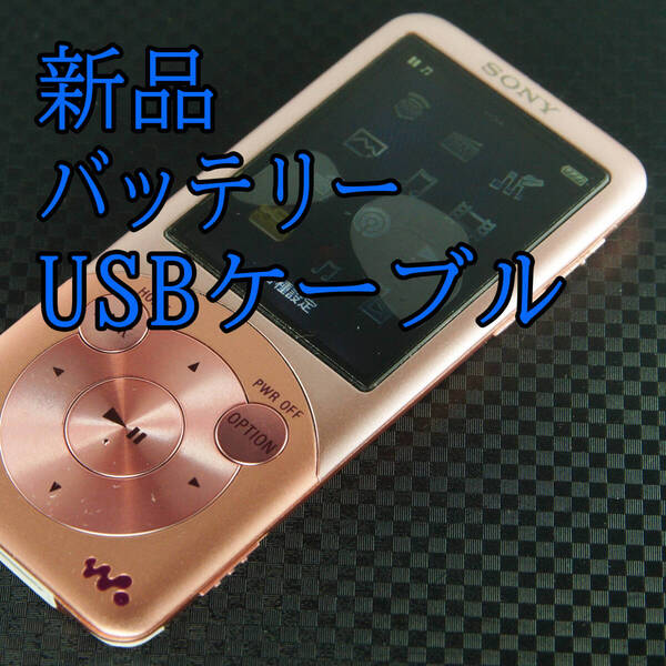 美品 動作良好 SONY ウォークマン NW-S756 32GB バッテリー新品交換 送料無料 2305