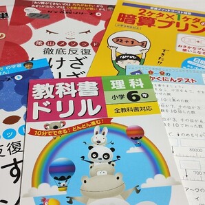中古 陰山メソッド徹底反復 しょうすうプリント かけざん 小学6年 理科 切り取りあり 残り10枚程度プリントあり 汚れあり