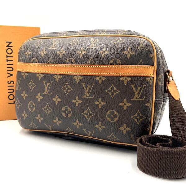 美品 正規品 Louis Vuitton ルイヴィトン モノグラム リポーター PM ショルダーバッグ