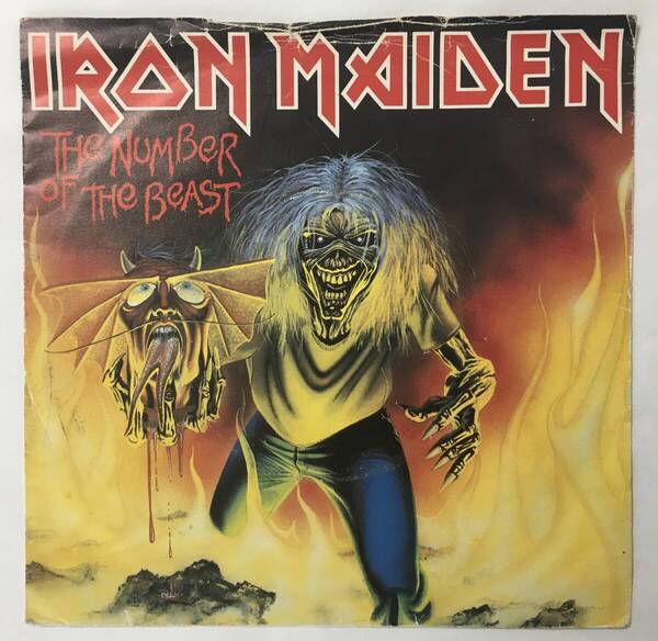 IRON MAIDEN THE NUMBER OF THE BEAST UK盤 RED VINYL