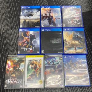 1円〜 4F PS4 PSP ソフト まとめ セット売り PlayStation4 ファイナルファンタジー バトルフィールド ドラクエ 仁王 ゲームソフト 164