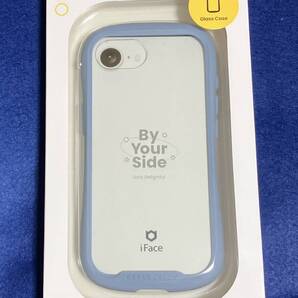 iPhone16e iFace Glass Case Reflection Pale Blue