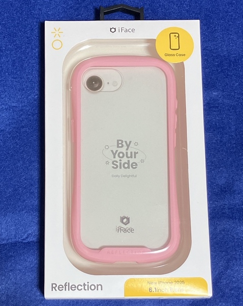 iPhone16e iFace Glass Case Reflection Sakura Pink