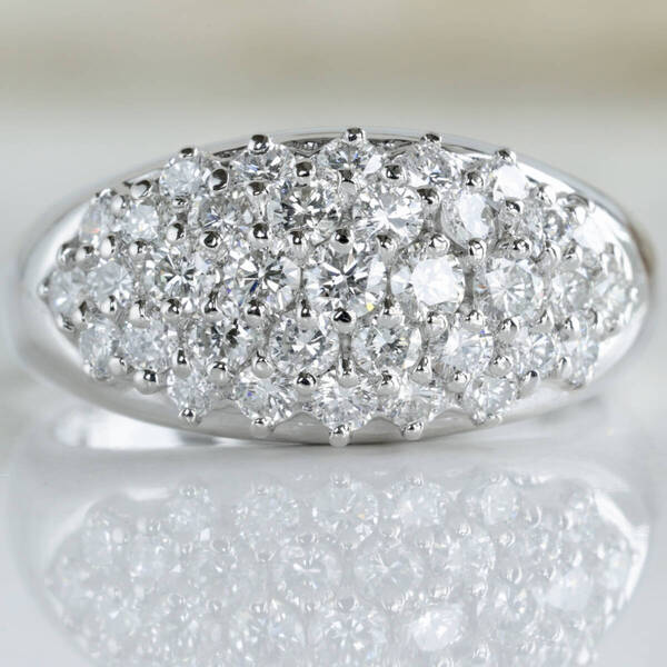 Pt900 リング 三越 ダイヤモンド1.00ct プラチナ 12号