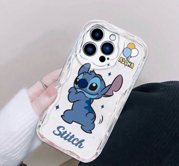 ☆SALE☆iPhone15用 スマホケース ソフトタイプ スティッチ