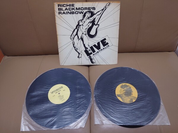 ★レインボー Ritchie Blackmore's Rainbow ★Live In Australia in November 1976★2枚組★中古LP★ジャケット傷み、汚れ★Super Rare