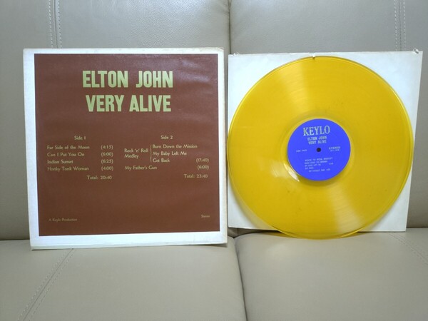 ★エルトン・ジョン Elton John★Very Alive★カラーレコード★colored vinyl★ 中古LP