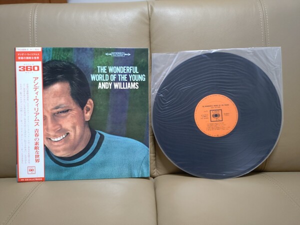 ★アンディ・ウィリアムス★ANDY WILLIAMS★青春の素敵な世界★The Wonderful World Of The Young★帯付★OBI★ジャケ汚れあり★中古LP