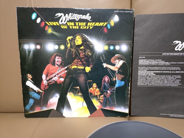 ホワイトスネイク★Whitesnake★Live...in the Heart of the City★見本盤★PROMO★SAMPLE★Rare Item★中古LP★ジャケット経年汚れ、傷み