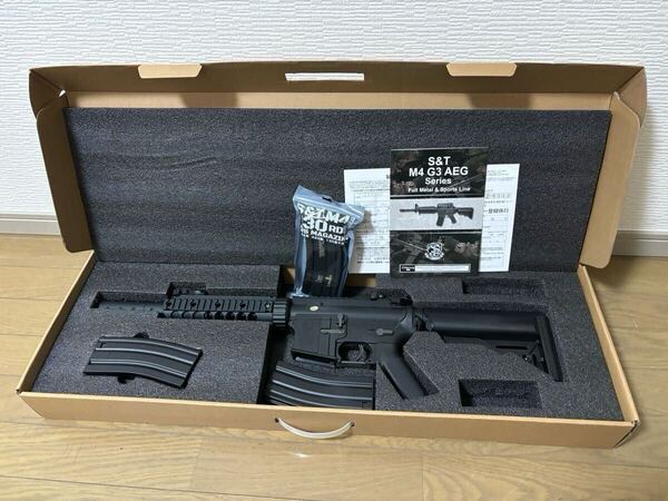 S&T M4 CQB FF9インチ チャレンジャーライン G3電動ガン BK(COLT)(電子トリガー)