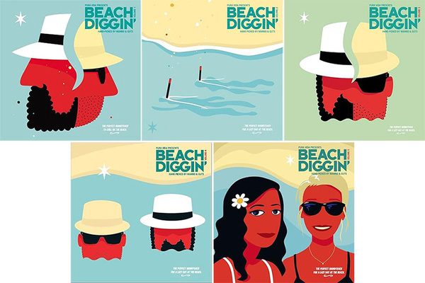 V.A./BEACH DIGGIN' BY GUTS & MAMBO' 5枚セット
