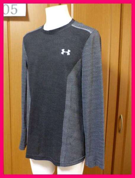 送料無料★アンダーアーマー長袖TシャツMD 高機能です! HEATGEAR+THREADBORNEヒートギアとスレッドボーン FITTED UNDER ARMOUR
