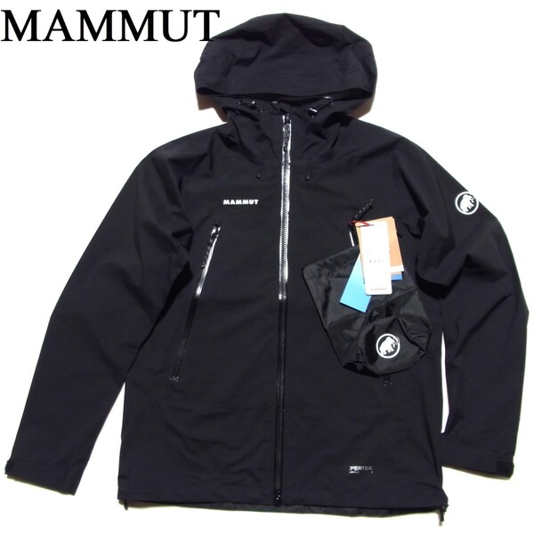 新品 MAMMUT Masao Light 2.0 HS Hooded Jacket JE AF Women S ブラック マムート マサオ ライト 2.0 ハードシェル フーデッド ジャケット