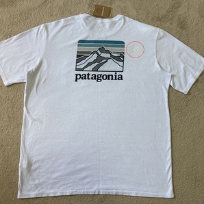 「訳あり」 パタゴニア フィッツロイ ホライゾンズ レスポンシビリティ Tシャツ Lサイズ ホワイト 白 半袖 カットソー Patagonia