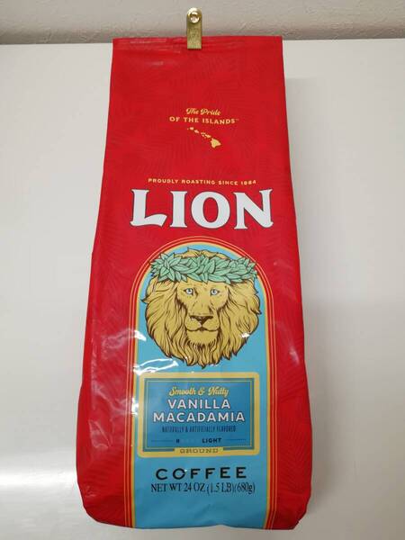 ハワイ ライオンコーヒー 人気No1! バニラマカダミア 24oz(640g) 粉 Hawaii Lion coffee フレーバー