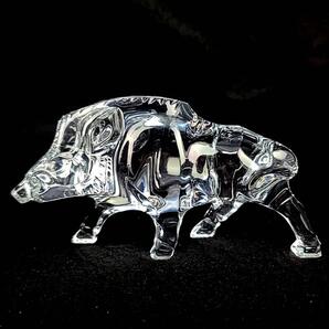 ●良品/バカラ Baccarat 干支 猪 いのしし 亥年 置物 フィギュリン 限定 希少 レア