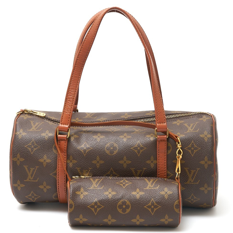 LOUIS VUITTON ルイヴィトン ハンドバッグ ブラウン ドラム型 筒