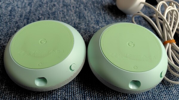 Google homemini 【グーグル ホーム ミニ】色はAQUA 中古です。