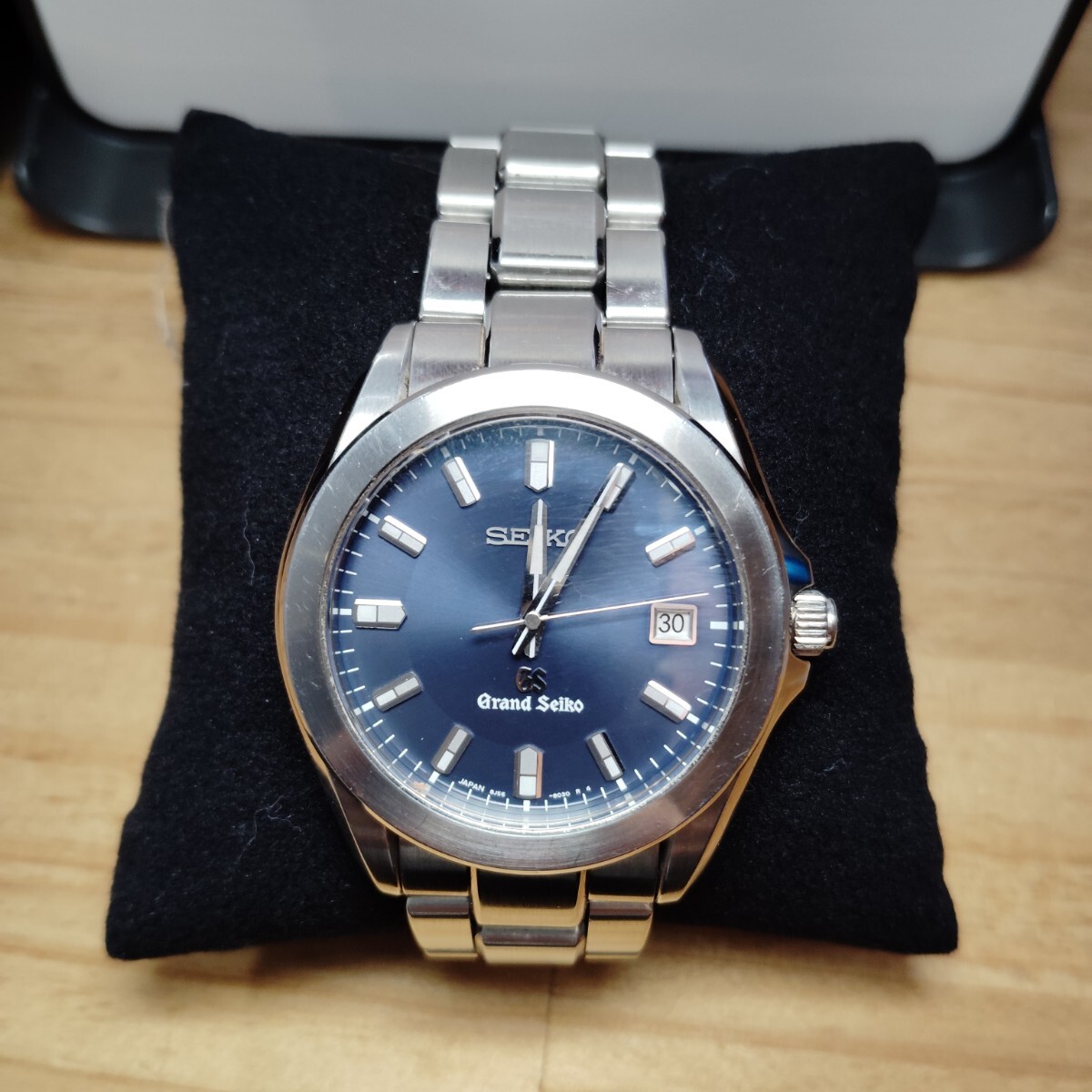 SEIKO GS グランドセイコー 8J56-8000 ネイビー文字盤 12角