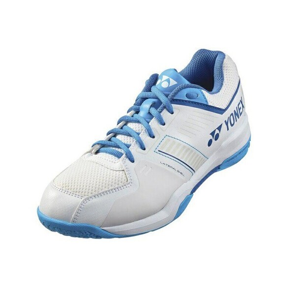 【SHBSF1(207) 26.5】YONEX(ヨネックス) バドミントンシューズ ストライダーフロー ホワイト/ブルー 新品、未使用 2025モデル