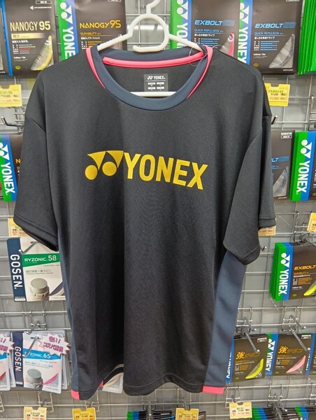 【16793Y (007) L】YONEX(ヨネックス) ユニドライTシャツ ブラック Lサイズ 新品未使用 バドミントン テニス 2025モデル