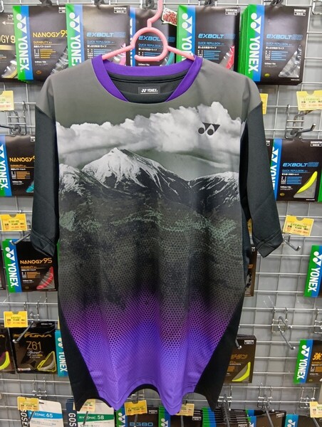 【10539 (007) O】YONEX(ヨネックス) ユニゲームシャツ ブラック O 新品未使用 バドミントン テニス 定価7920円