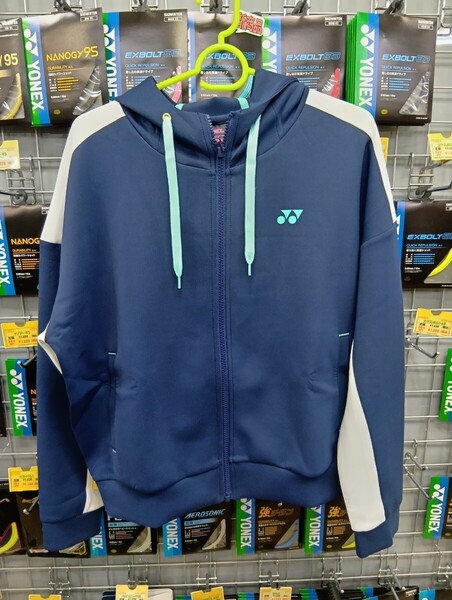 【57080 (458) L】YONEX(ヨネックス) ウィメンズスウェットパーカー インディゴマリン L 新品未使用 バドミントン テニス 定価12100円