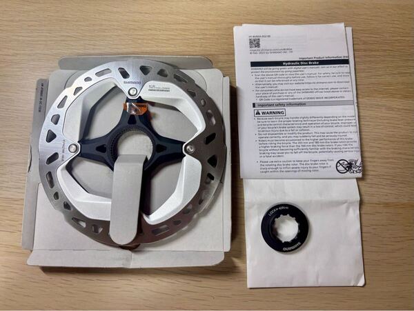 【未使用品】シマノ(SHIMANO) ディスクローター RT-MT800 160mm 付属/外側セレーションロックリング