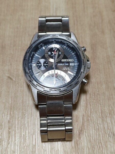 SEIKO ANAコラボモデル クロノグラフ 5T82-0AJ0