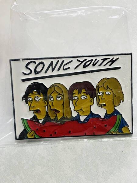 新品 送無★☆ピンバッジ ソニックユース イメージ/シンプソンズ sonic youth☆★バンド 洋楽 sonicyouth NIRVANA ニルヴァーナ グランジ