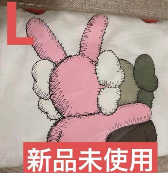 Lサイズ 新品未使用タグ付きカウズ ユニクロ UT Tシャツ コラボ UNIQLO カウズ KAWS + Warhol カウズ+ウォーホル